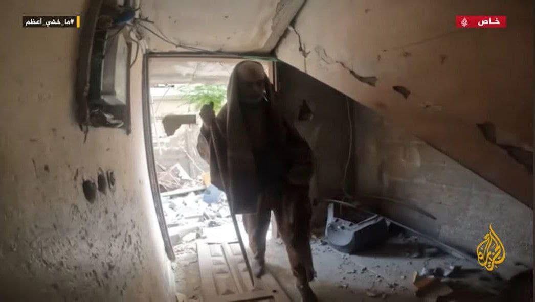 New photos of martyr commander Yahya Sinwar from Al-Aqsa Flood operation