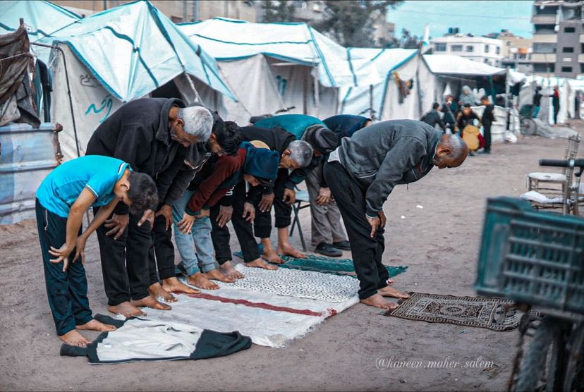 Prayer and Solace in Gaza Displacement Camp