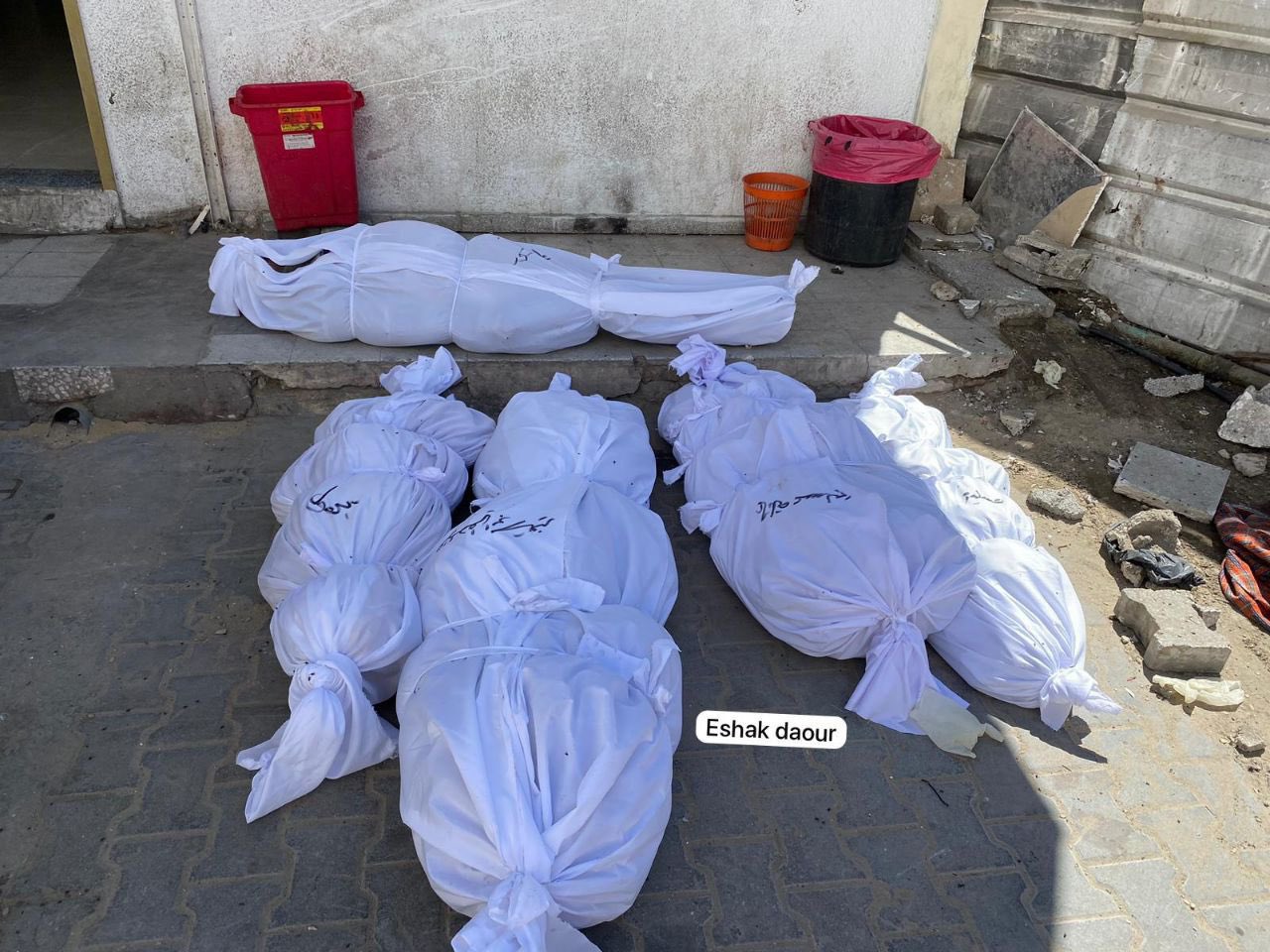 Ambulance crews recover bodies from Gaza camps after Israeli withdrawal