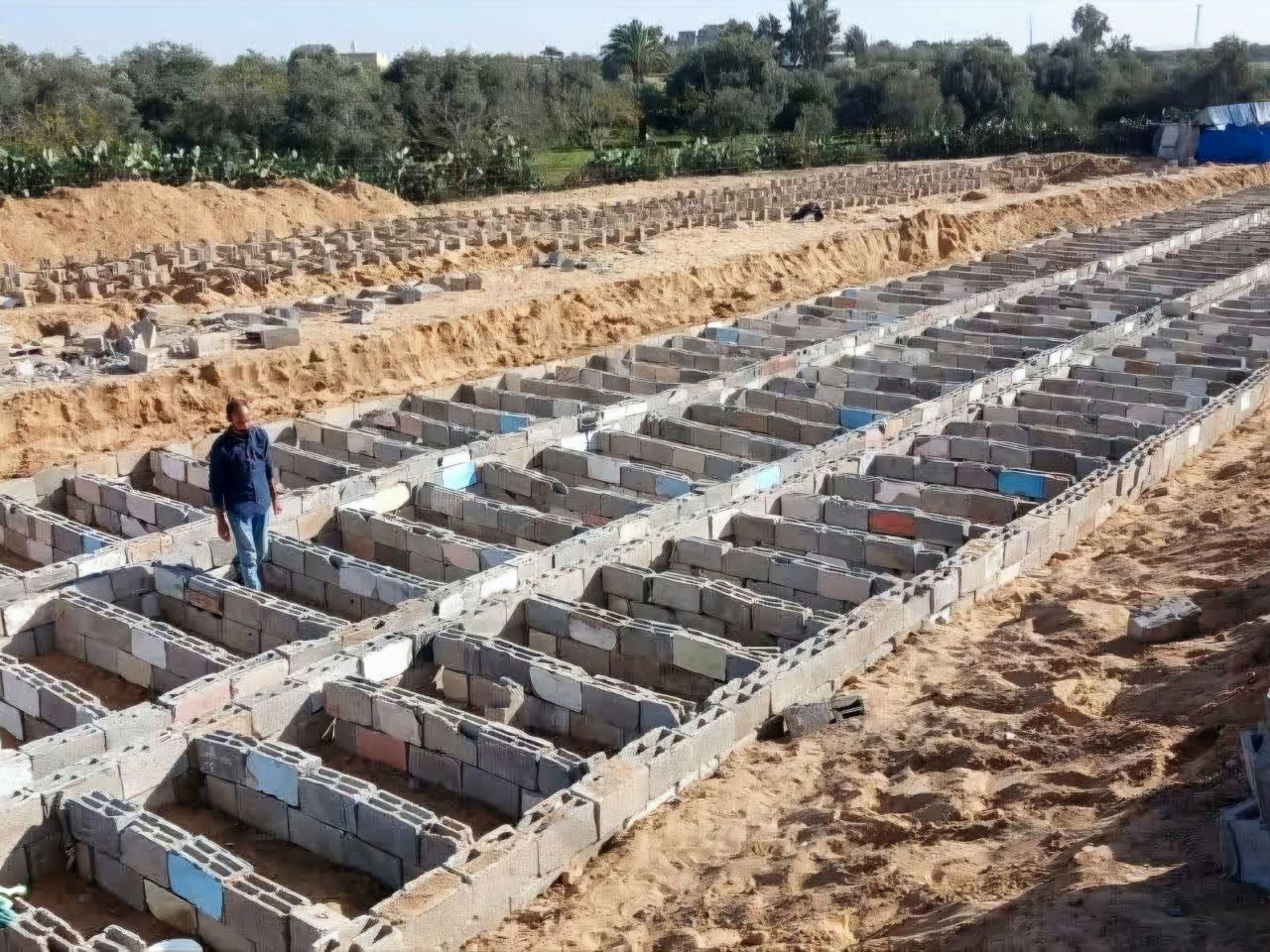 Cemetery of Numbers Built from Gaza Rubble