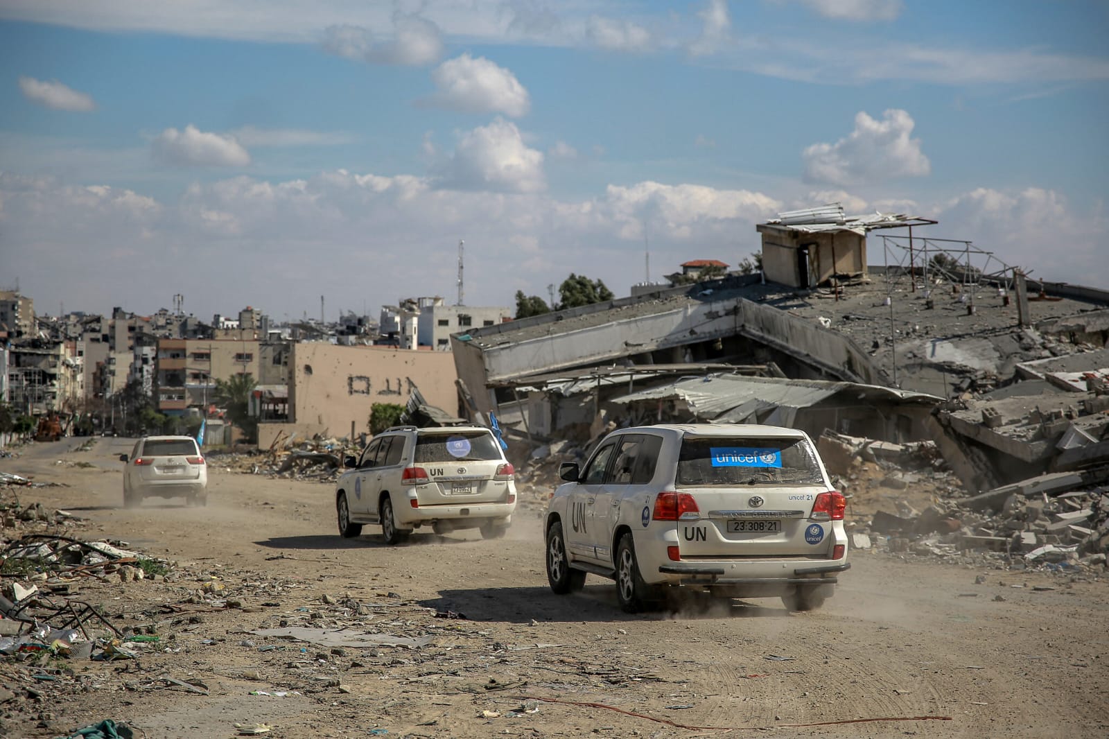 UNICEF vehicle hit by Israeli fire in Gaza aid delivery