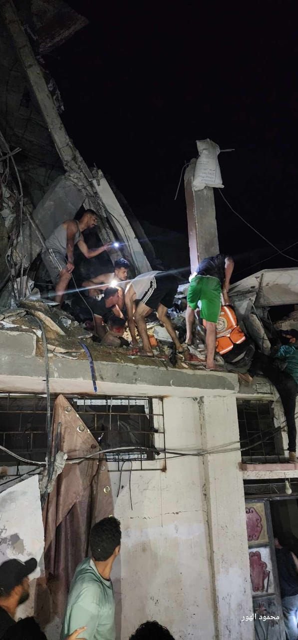 Israel Strikes Family Home in Nuseirat Gaza Camp