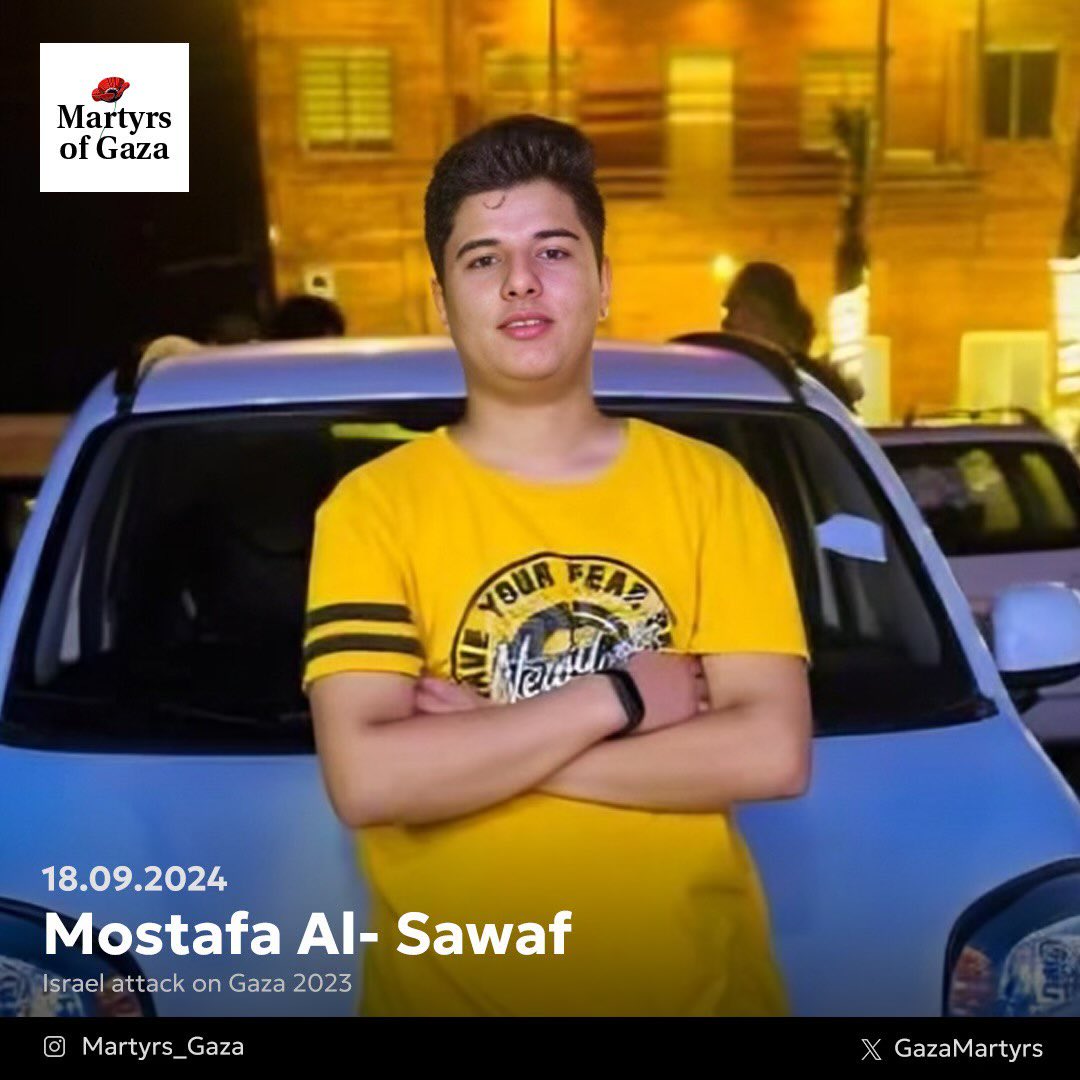 Mostafa Al-Sawaf: Seventeen-year-old Gaza student’s interrupted dreams