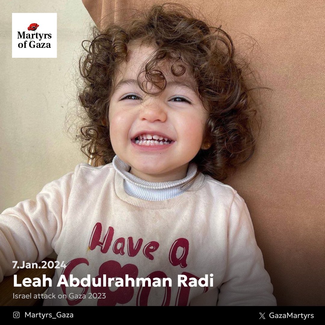 Leah Abdulrahman Radi, Three Year Old Child Killed