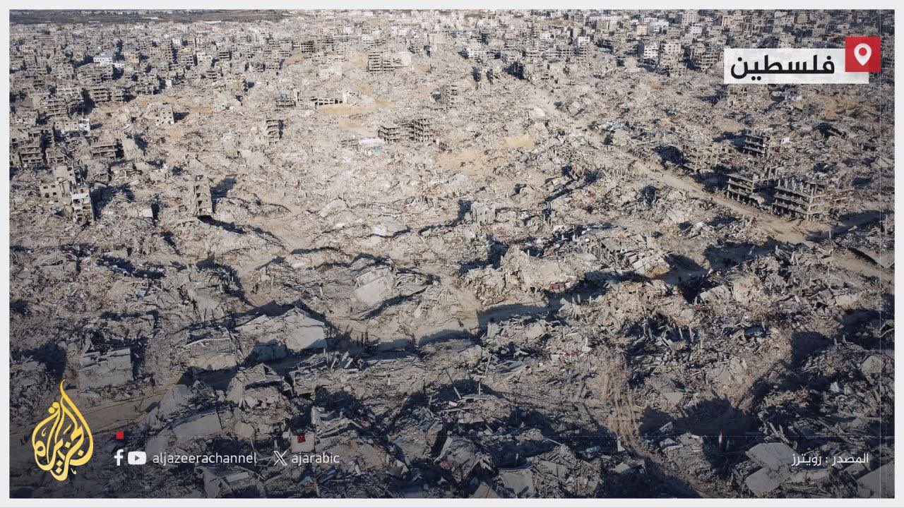 Aerial Photos Show Extensive Destruction in Jabalia Gaza Strip