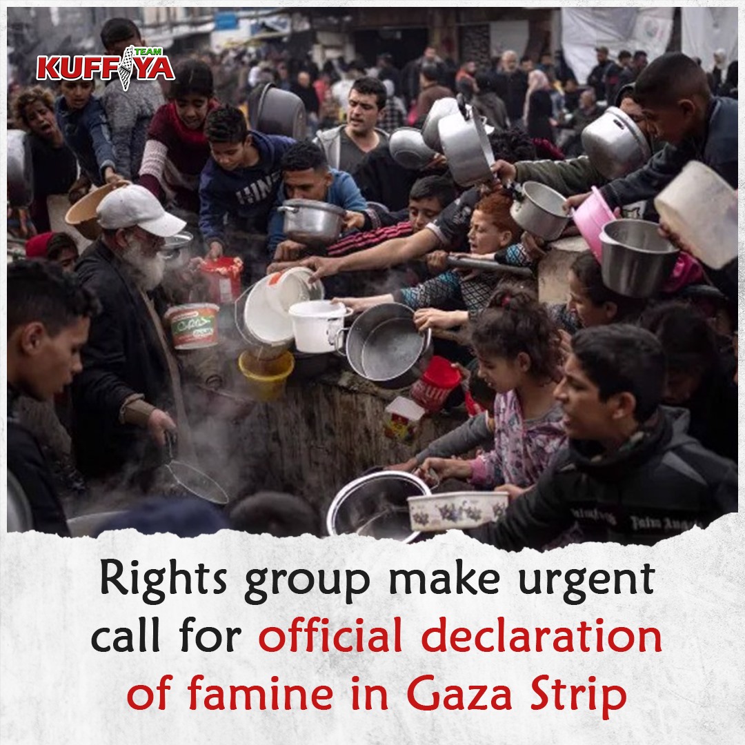 Organizations Urge Recognition of Gaza Strip Famine