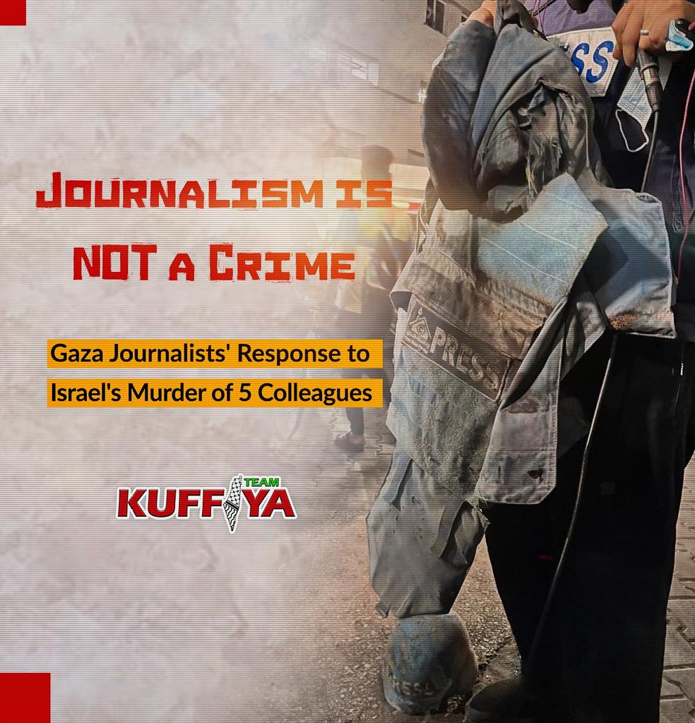 Palestinian Journalists Condemn Killings in Gaza