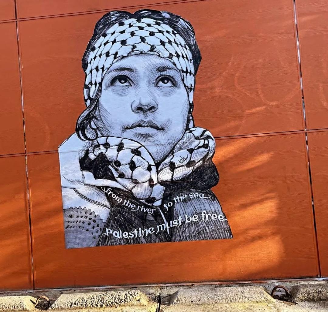 Pro-Palestine slogan spotted in Seattle, Washington