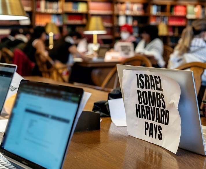 Harvard Students Stage Study-in Demanding Divestment from Israel
