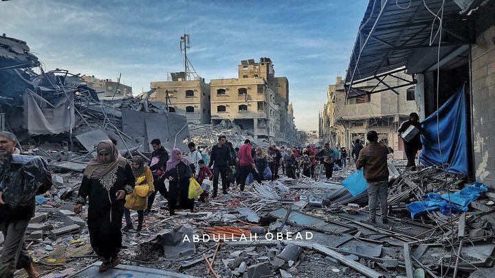 Photos from north Gaza after temporary ceasefire