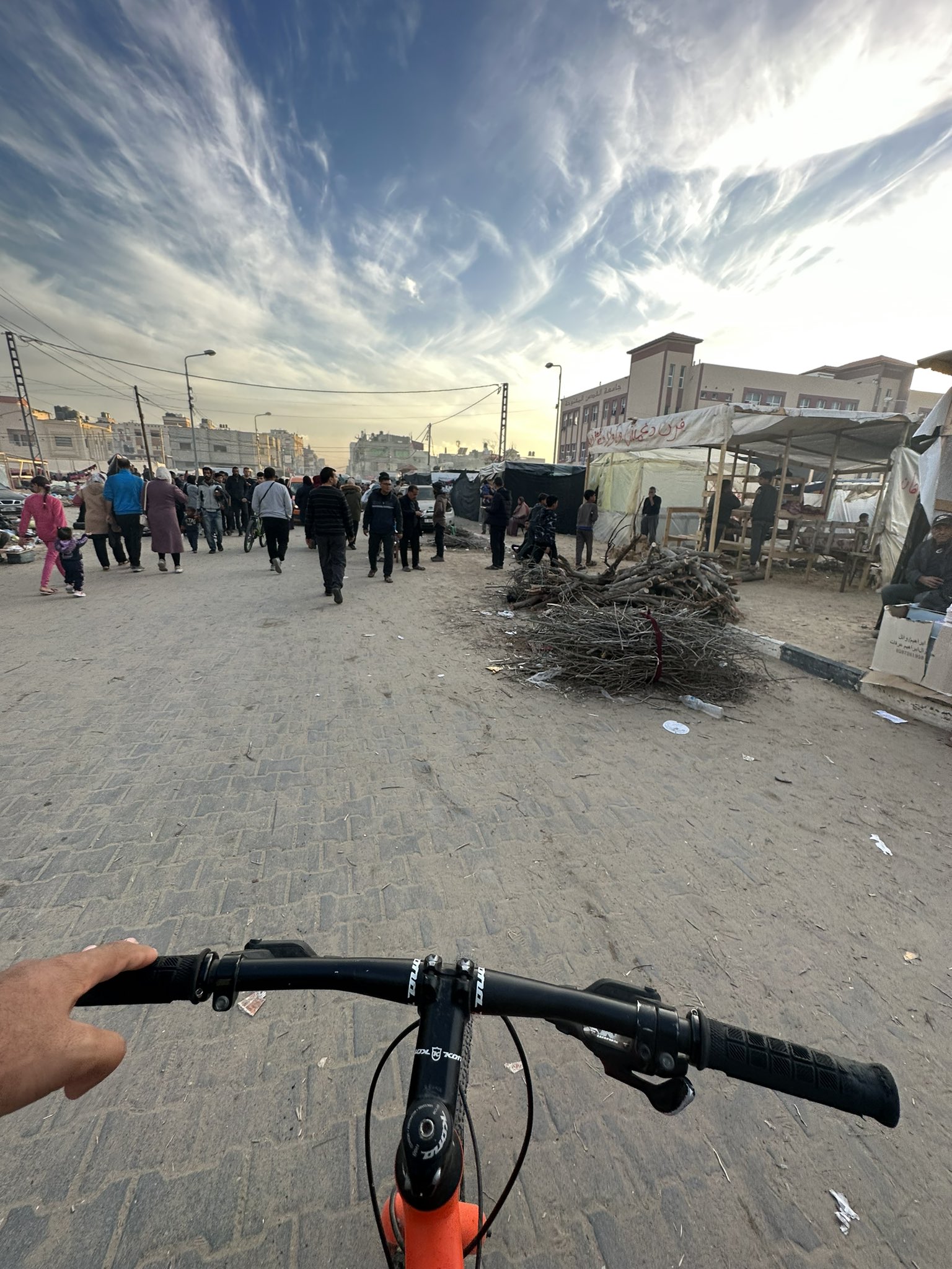 First arrival in Rafah Gaza area