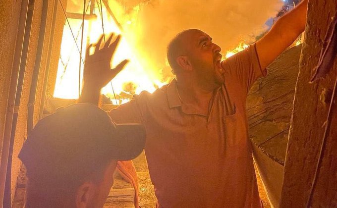 Israeli Bombing of Displaced Persons at Hospital