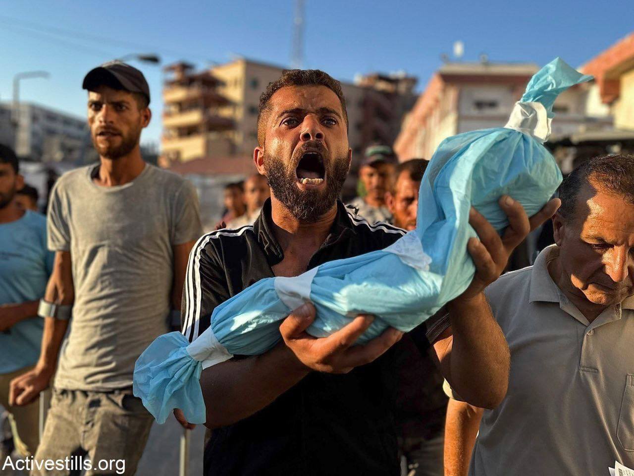 Funeral of Baby Fady al Najjar: Gaza Malnutrition Death