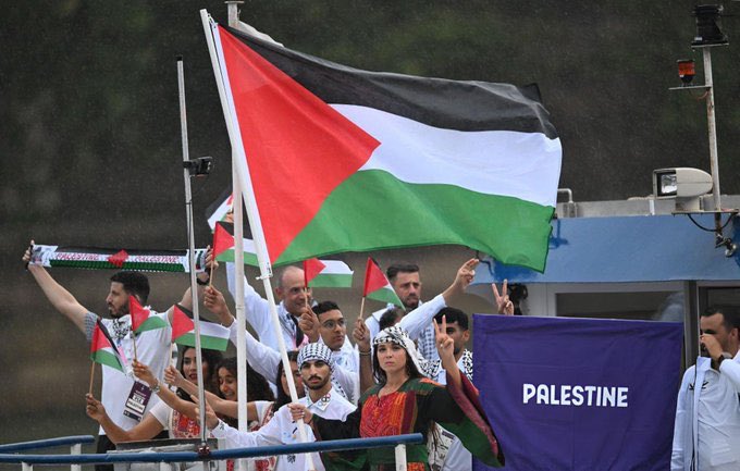 Palestinian delegation cheered at Paris 2024 Olympics