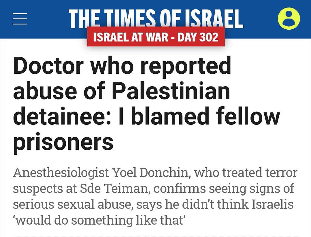Doctor claims unawareness of Israeli torture of Palestinian detainee