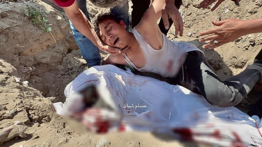 Palestinian child mourning father killed in Gaza