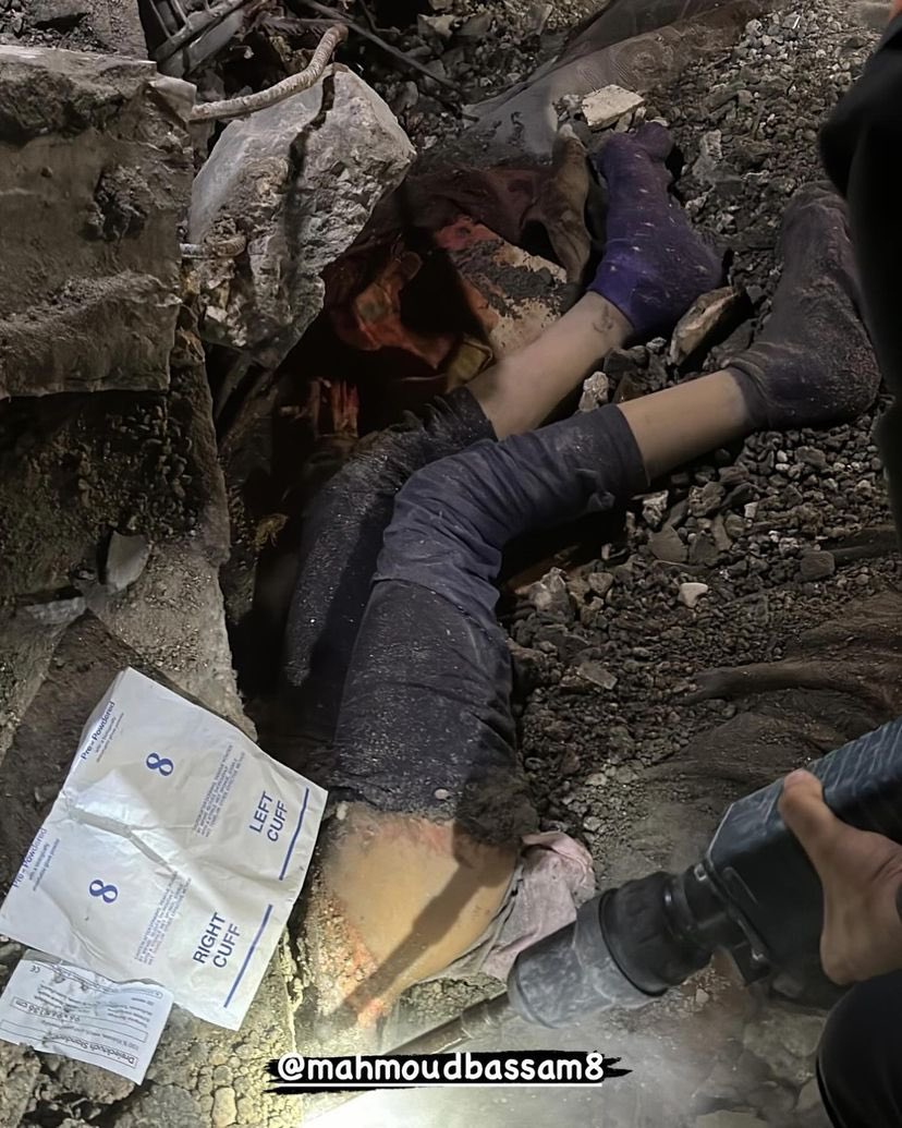 Palestinian body found in rubble after bombing in Rafah
