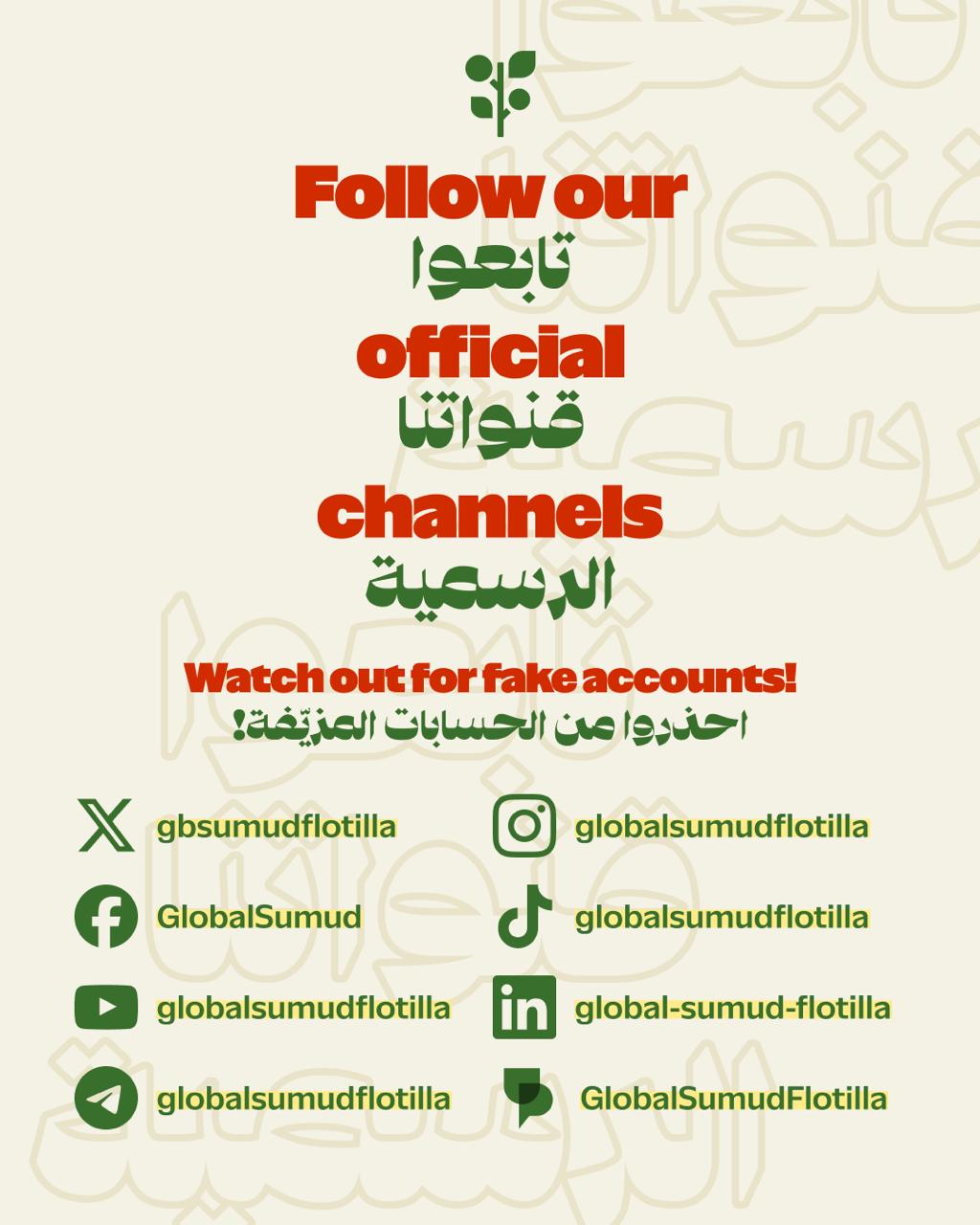 Verify Official Accounts on Linktree and Website