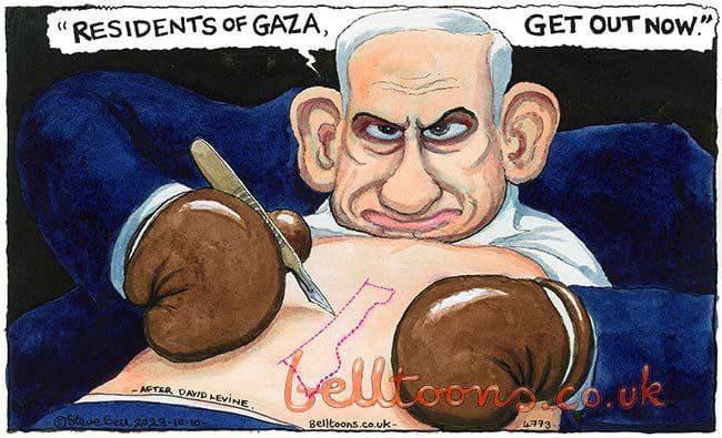 Guardian Sacks Cartoonist Steve Bell Over Netanyahu Cartoon