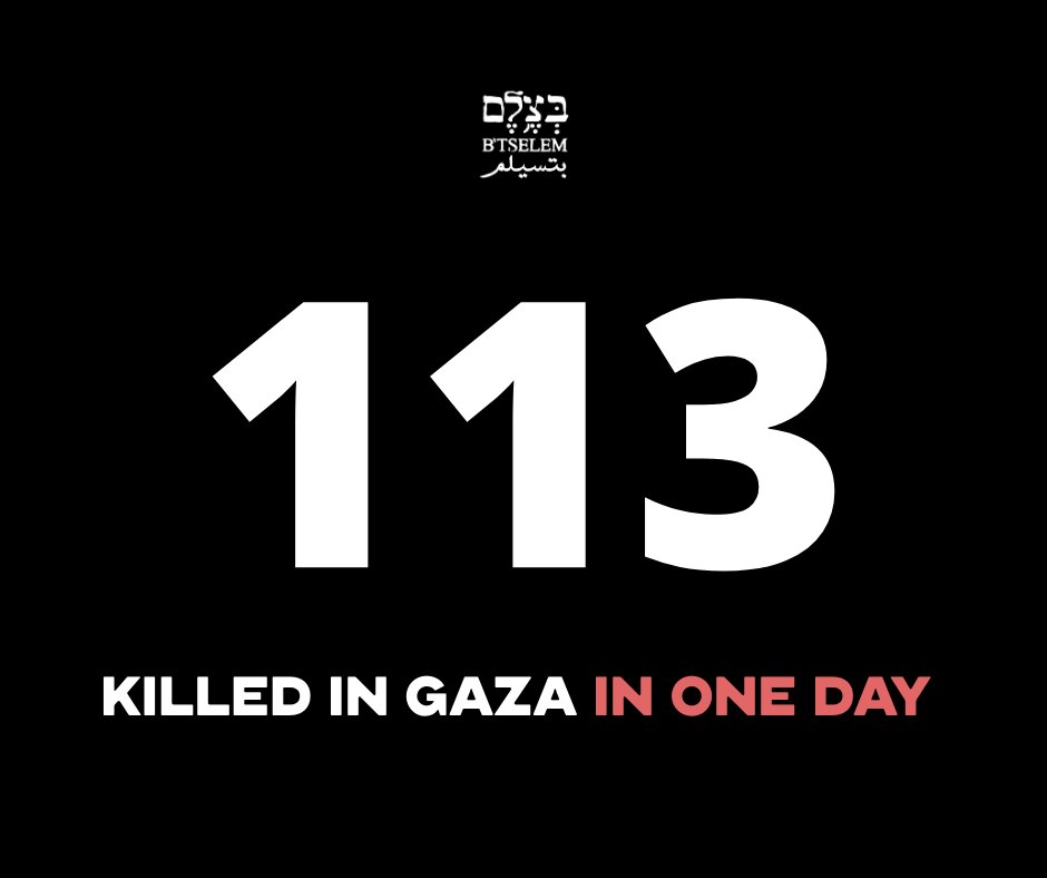 Israeli military strike kills 113 in Gaza