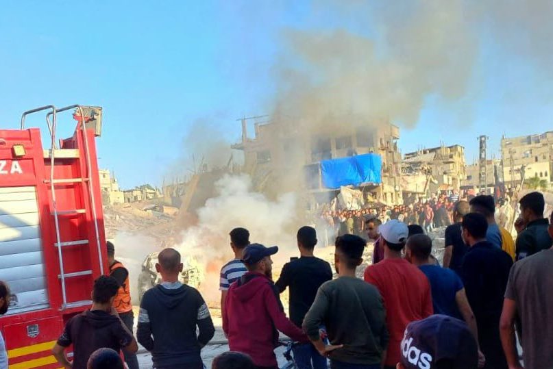Israeli bombing kills two, wounds five in Al Nuseirat camp