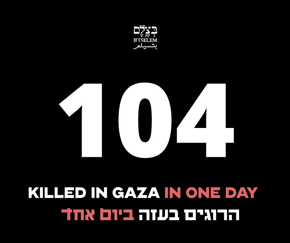 Israeli military kills 104 people in Gaza including aid recipients