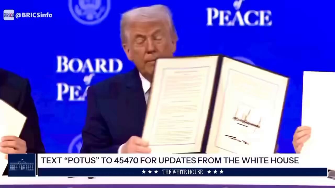 Trump Signs Charter Establishing Board of Peace