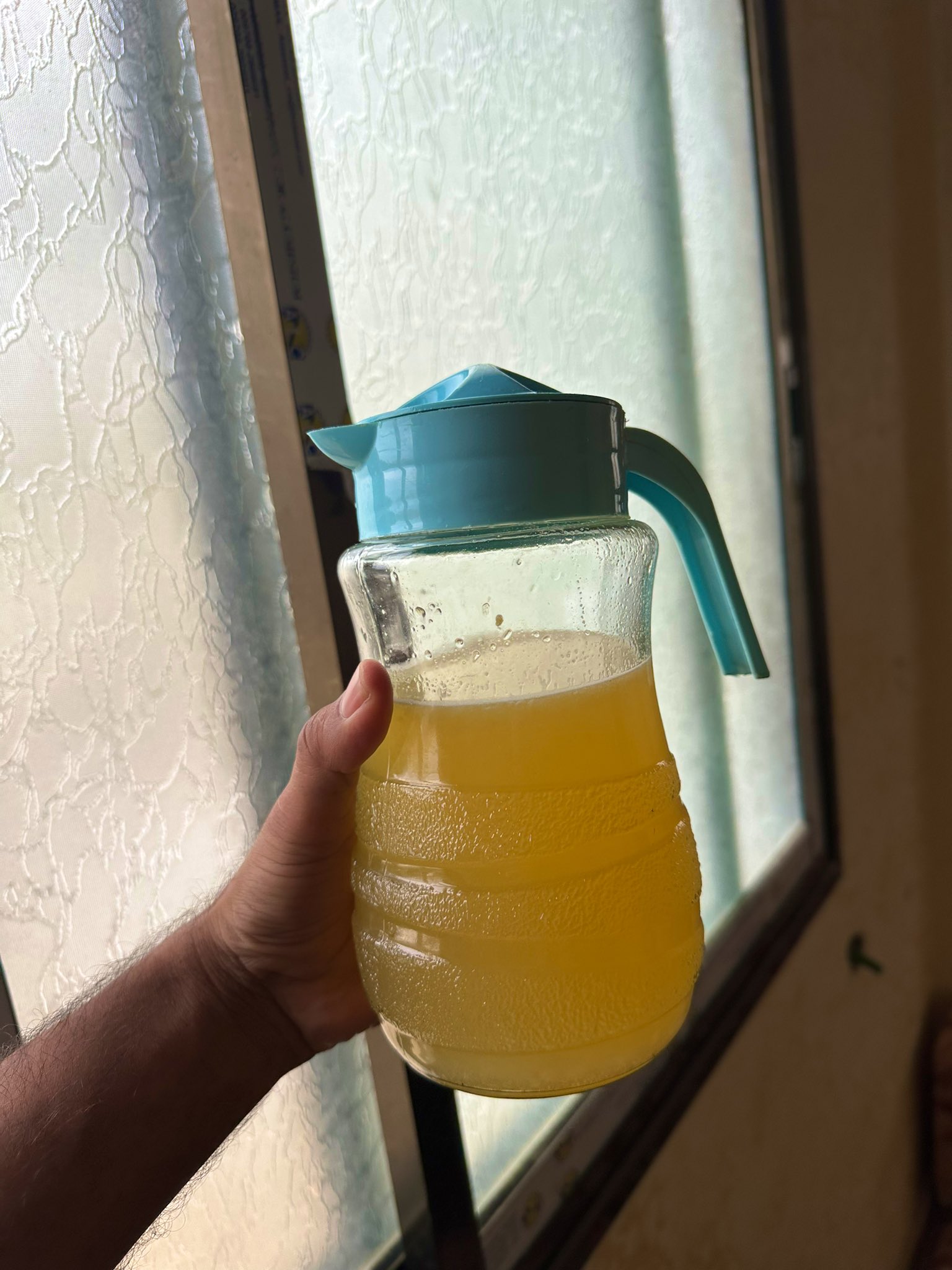 First Orange Juice in Gaza After Long Time