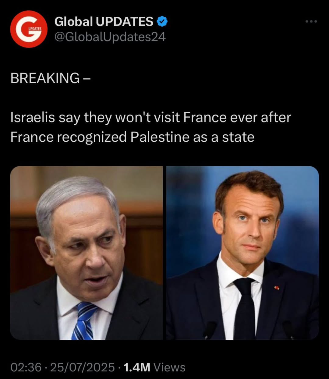 France Palestine Recognition Triggers Israeli Boycott Response