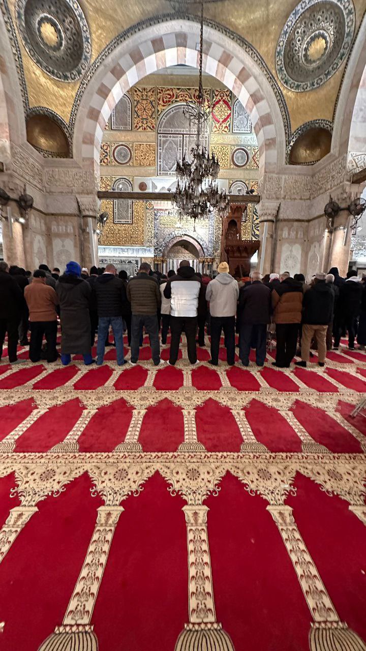 Fajr Prayer at Blessed Al Aqsa Mosque Today