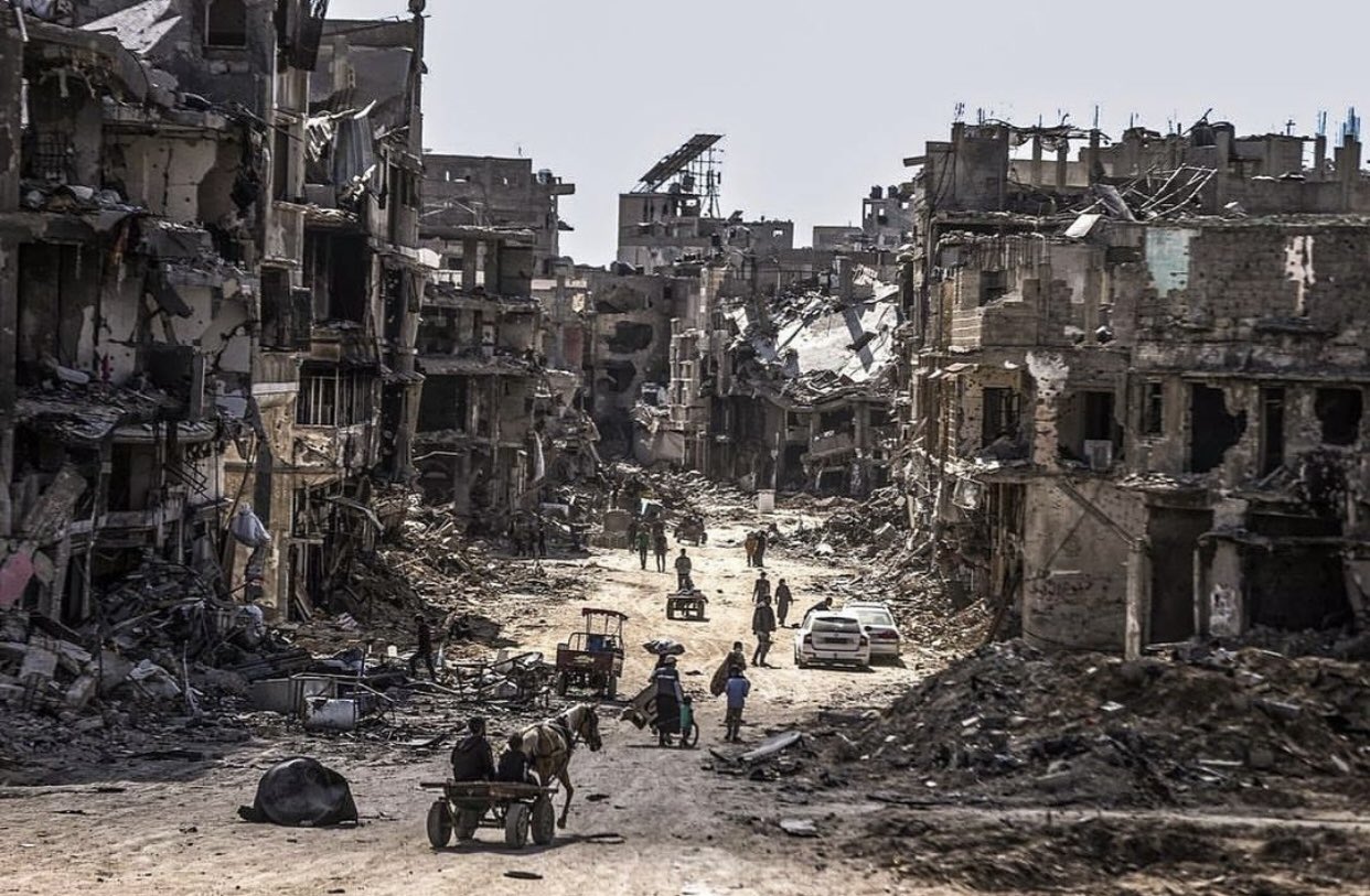 Destruction in Khan Yunis after Israeli forces withdrawal from Gaza