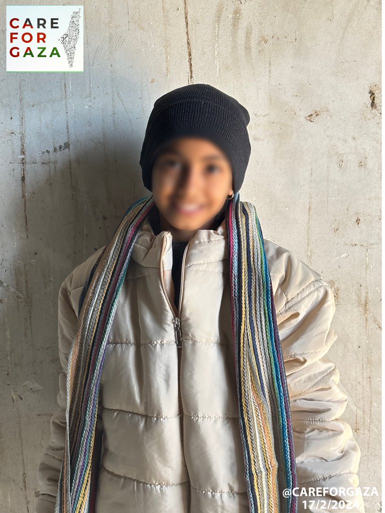 Providing warm clothes to children in Gaza