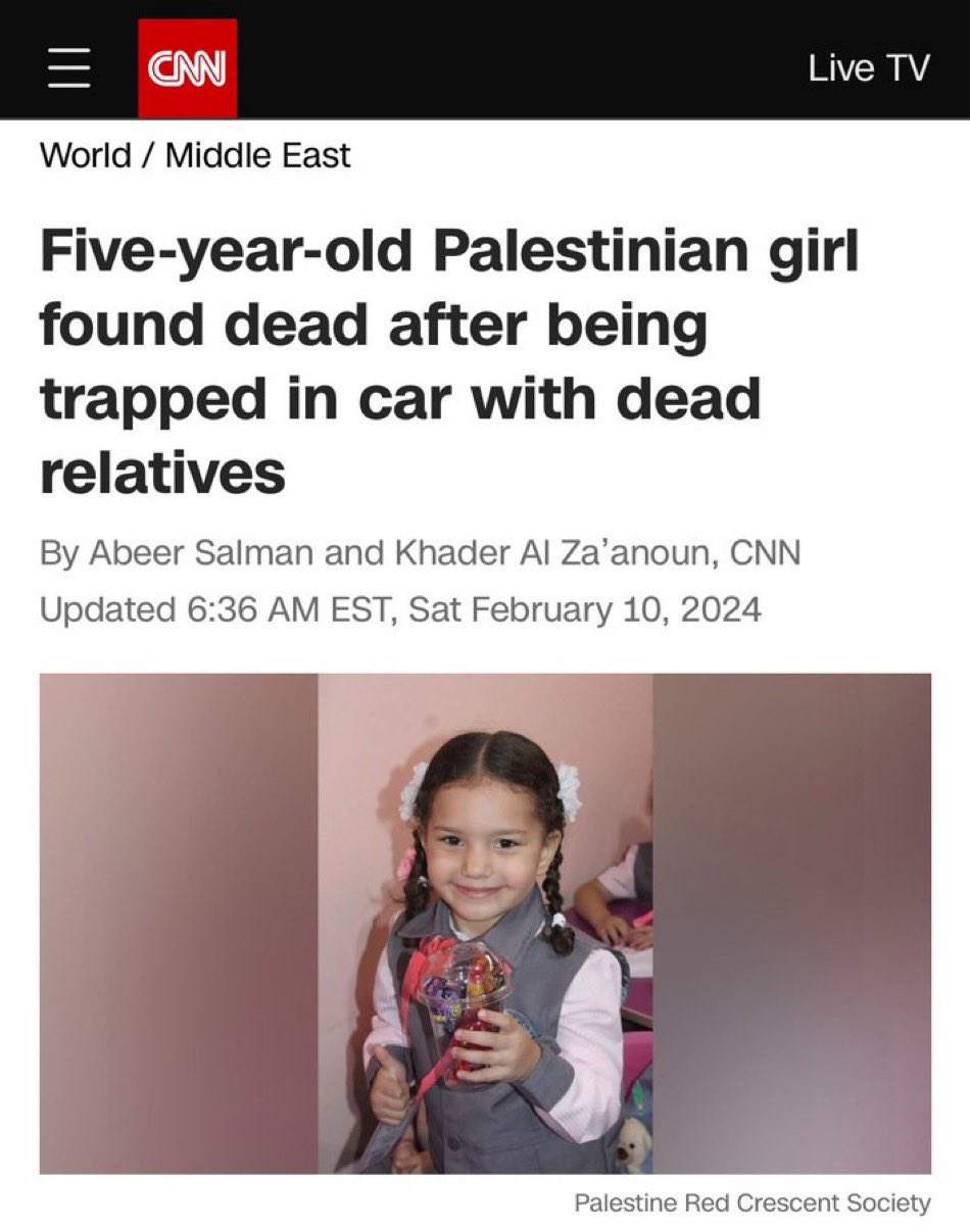 Israel killed Hind: Western media coverage criticized