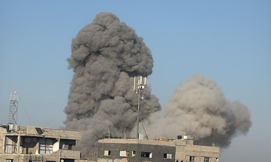 Israeli bombing scale in Gaza City neighborhoods