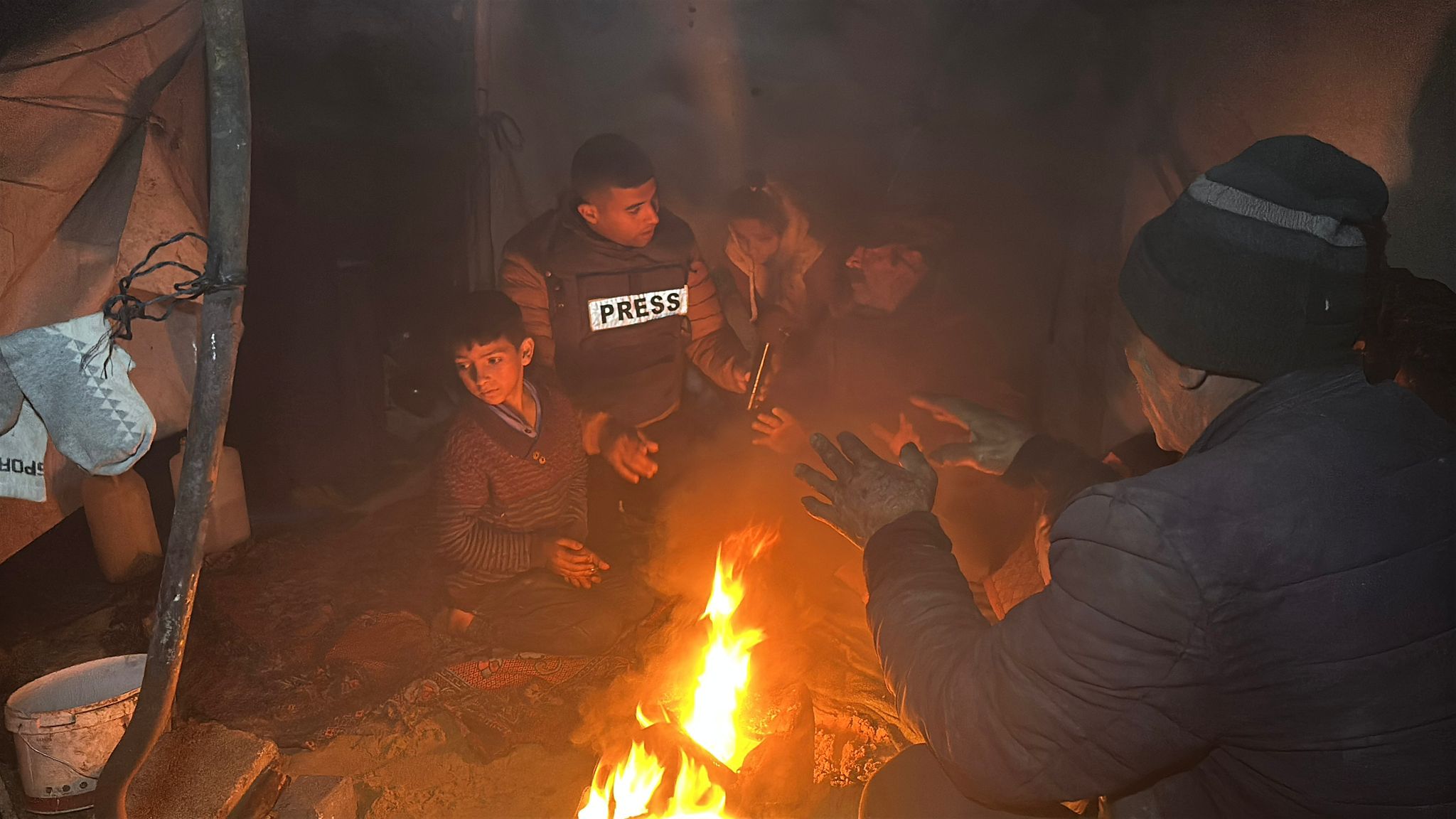 Displaced Families Face Harsh Conditions in Gaza Camps