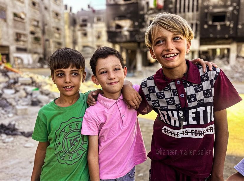 Three Boys from Beit Lahia Before Israeli Incursion October 2024