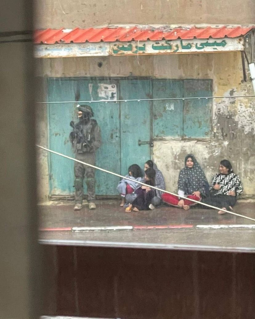 Palestinians detained by Israeli occupation forces in Burqin