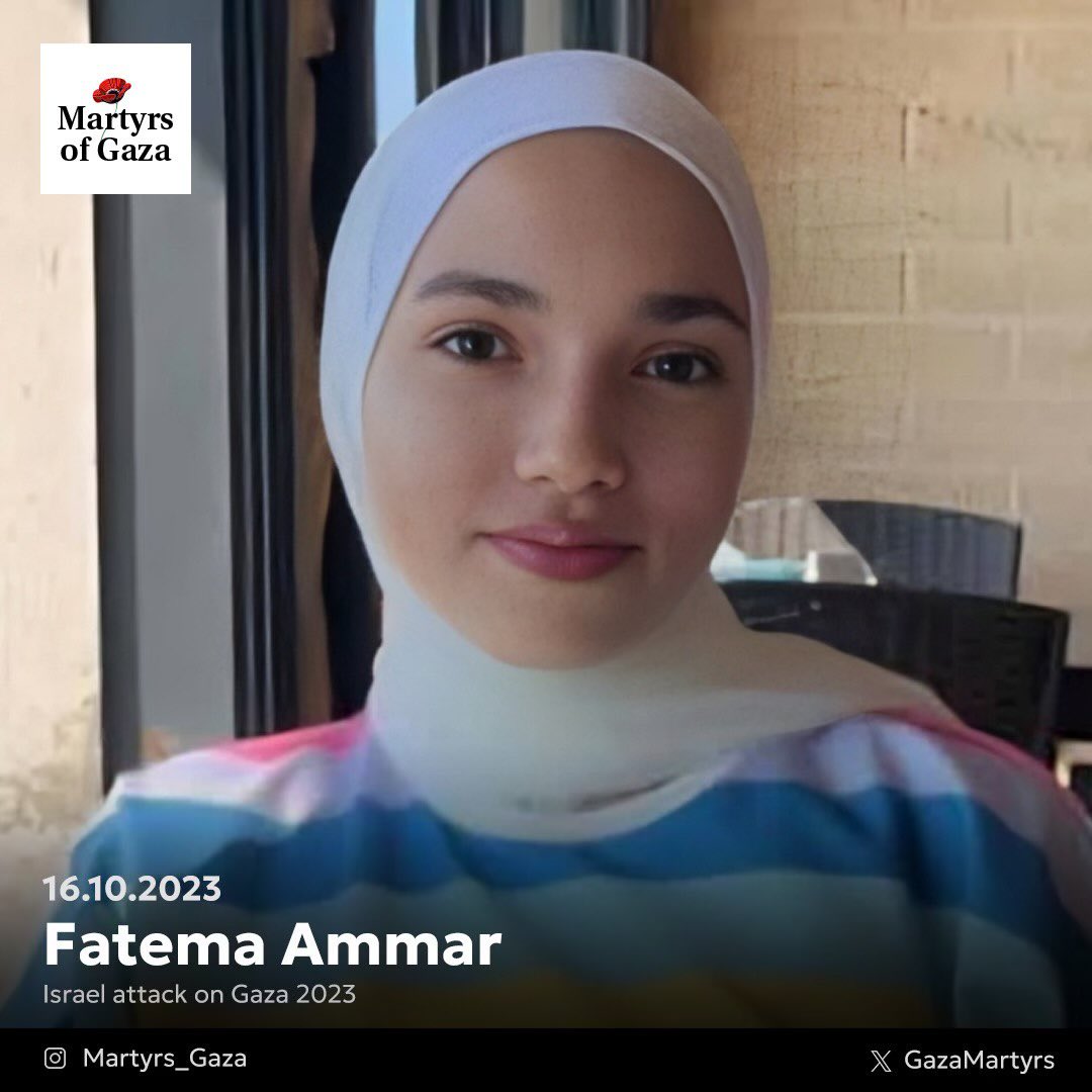 Fatema Ammar: Sixteen-year-old Gaza student’s unfulfilled dreams