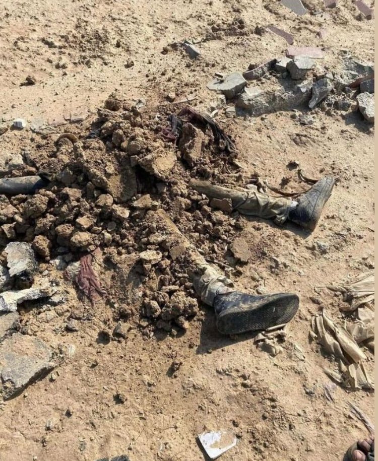 Palestinian Amputee Civilian Remains After Israeli Tank Withdrawal