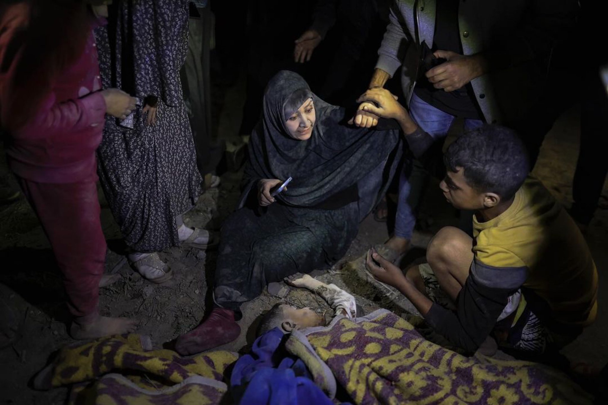 Palestinian Mother Mourns Son Killed in Israeli Airstrike Gaza