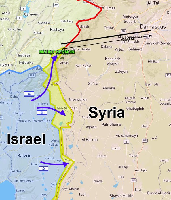 Israeli Army Occupies Villages South of Damascus