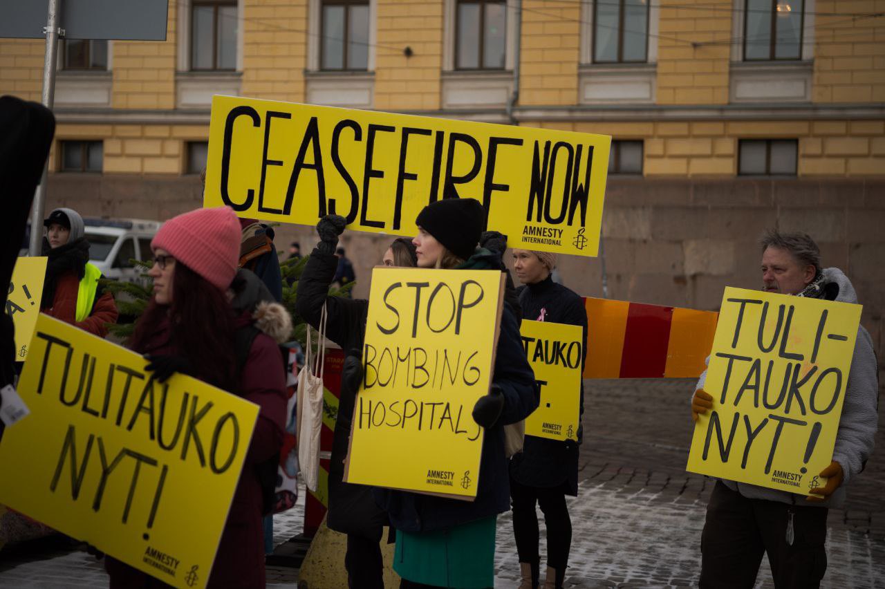 Helsinki demonstrations express Gaza solidarity and condemn Israeli occupation