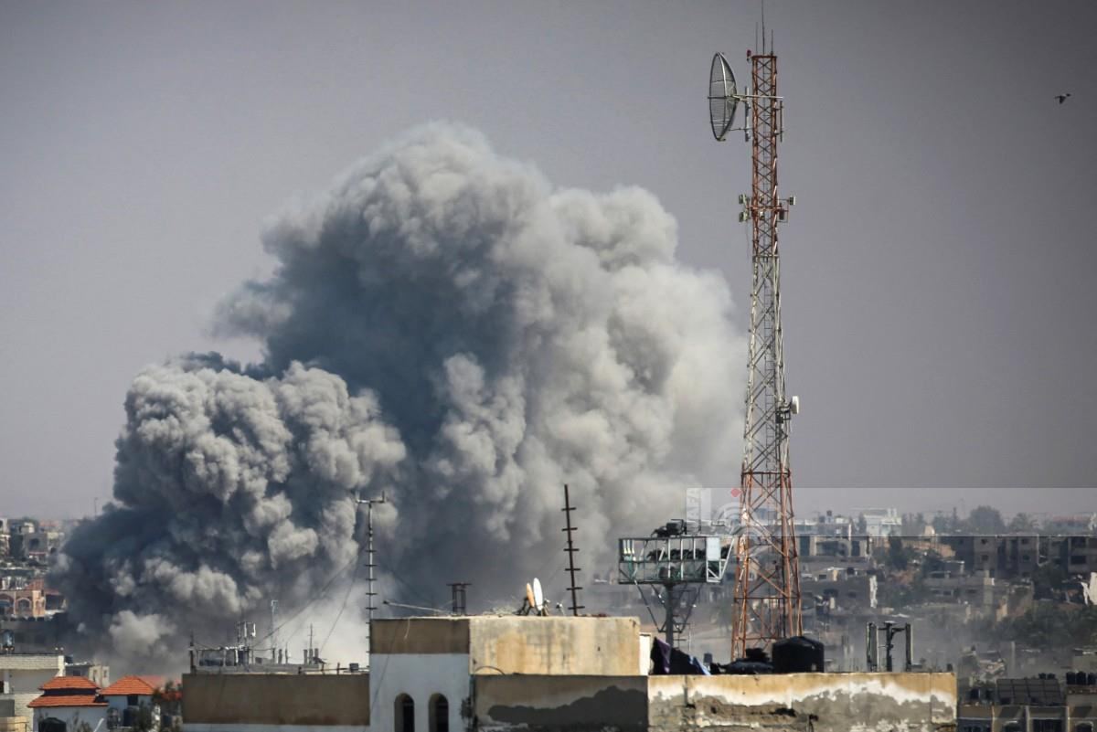 Rafah conditions following Israeli military raids today