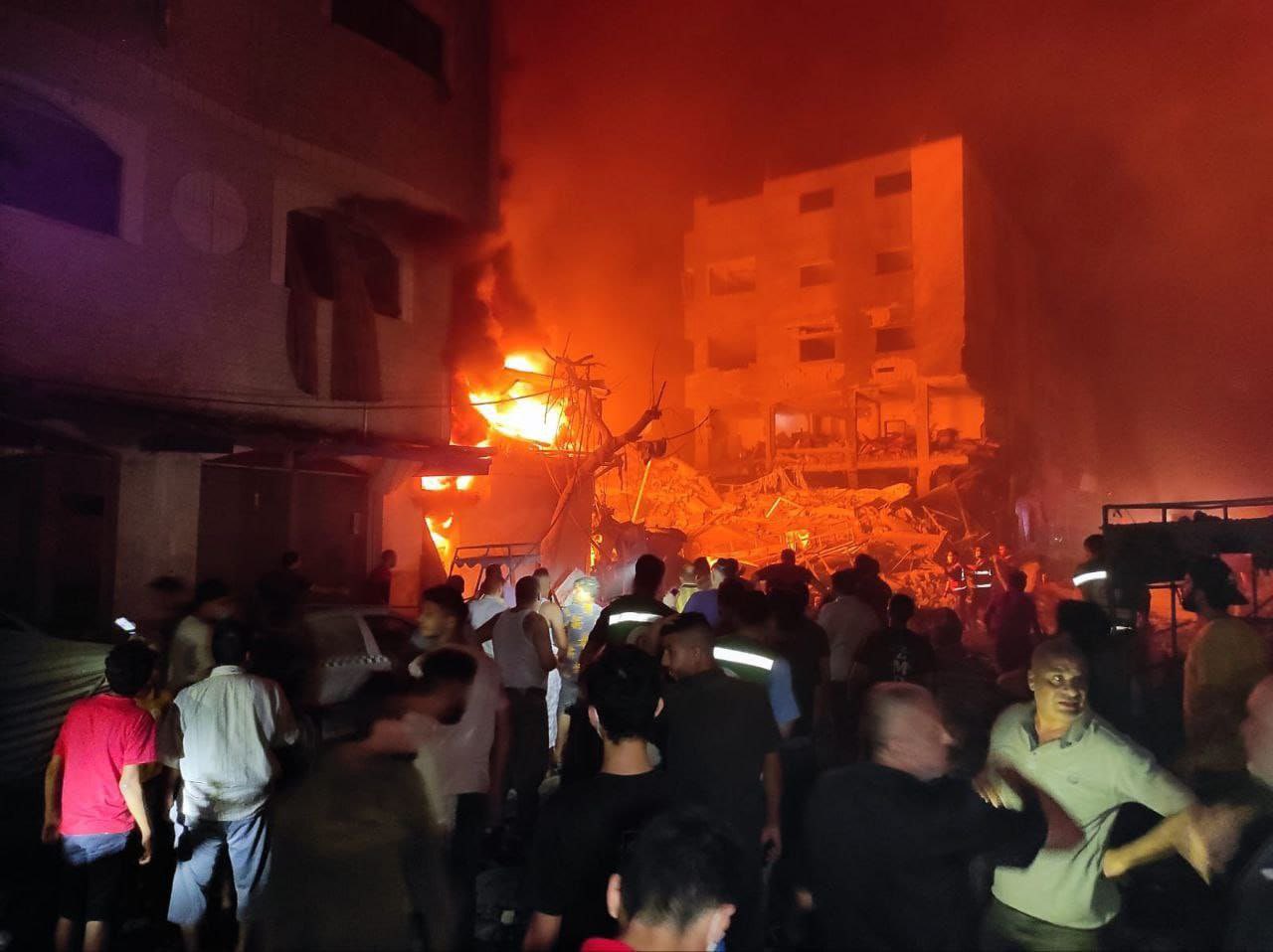 Israeli bombing causes casualties in northern Gaza Strip