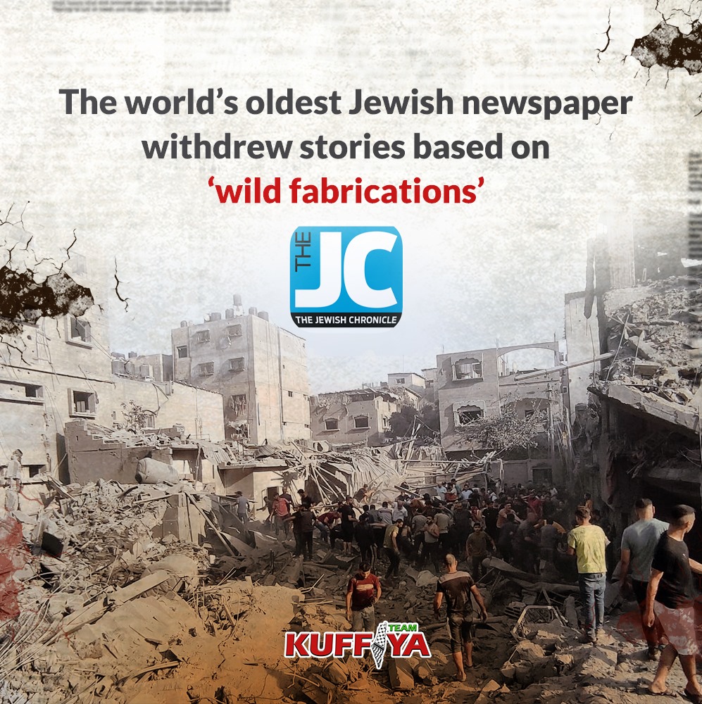 Jewish Chronicle Removes Fabricated Gaza War Articles by Journalist