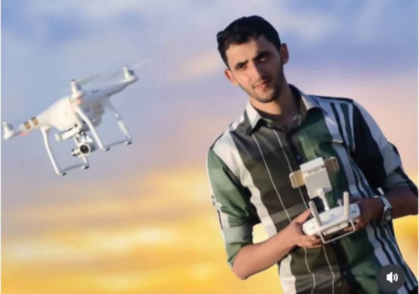 Israeli drone targets journalist Mahmoud Wadi in Khan Younis Gaza