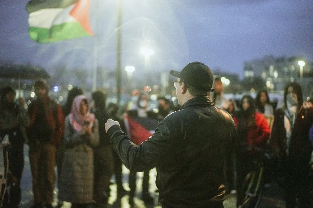Harvard Students Protest Former Israeli PM Naftali Bennett Visit