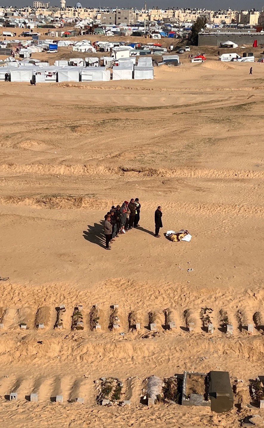 Cycle of displacement and death in occupation