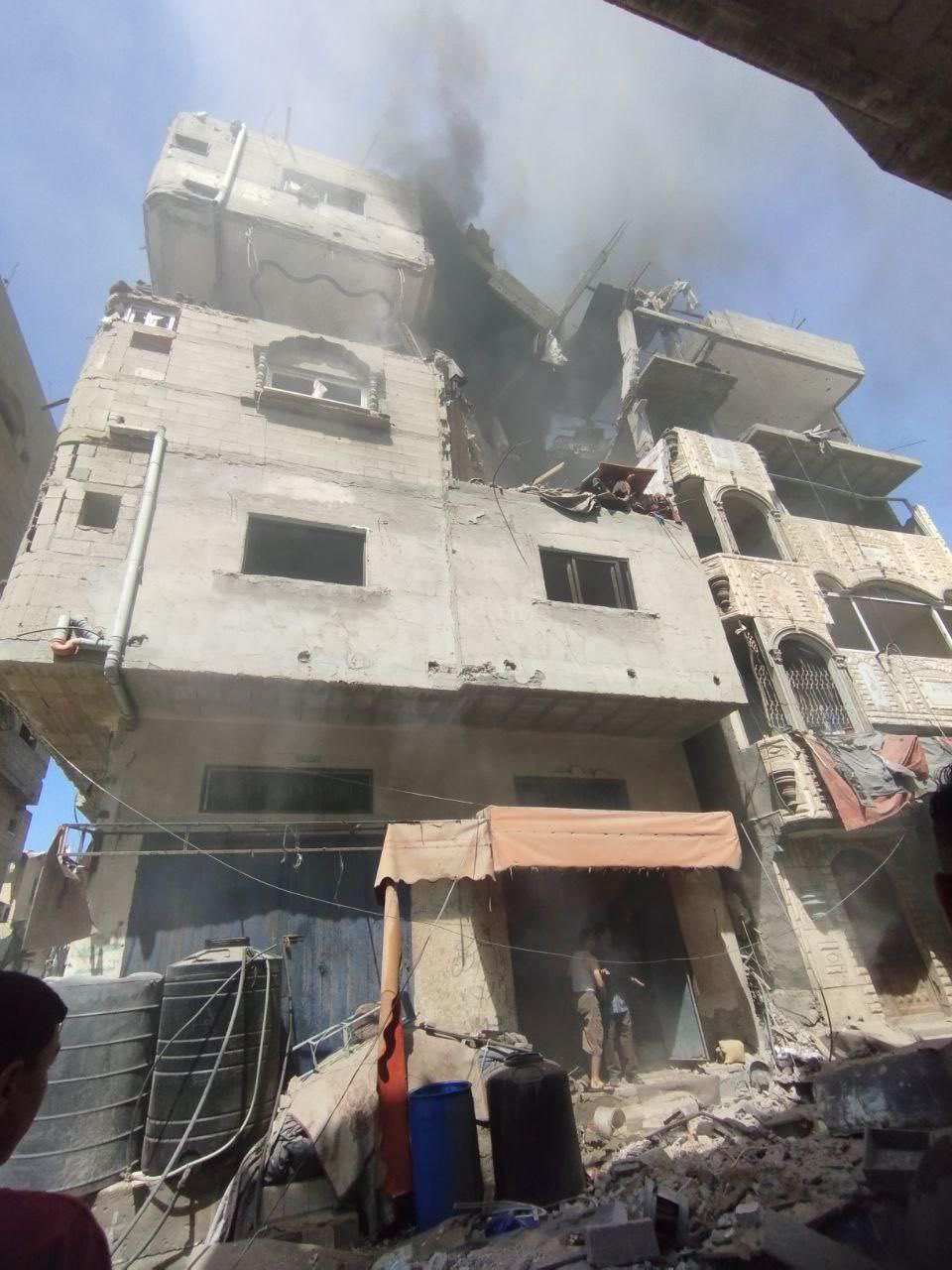 Israeli strike on Gaza residential building causes casualties
