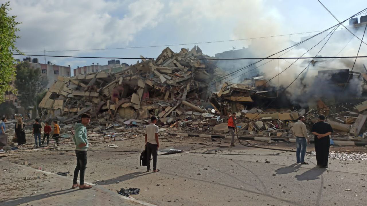Gaza Strip on Thirteenth Day of Israeli War